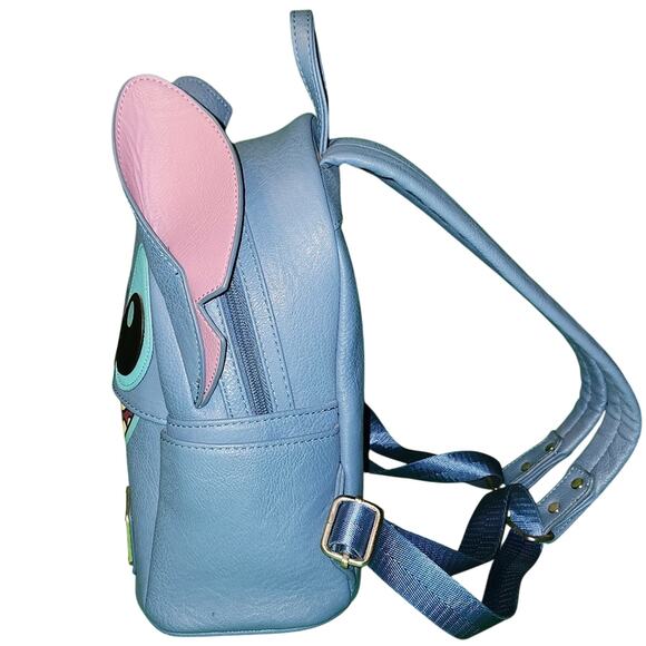 BLACK FRIDAY SALE Disney Parks Loungefly Stitch Backpack w/RARE LF Keyring EUC - Picture 11 of 15